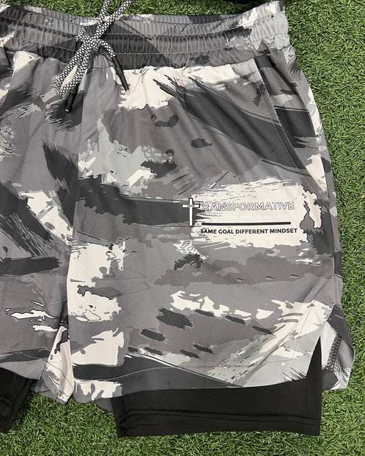 Transformative faith Shorts V1 Grey