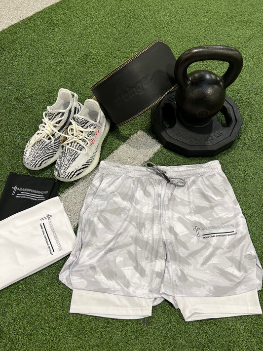 Transformative faith Shorts V1 White